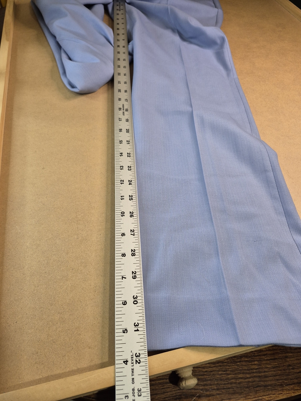 Light Blue Women’s Tailored Dress Pants - Picture 3 of 11